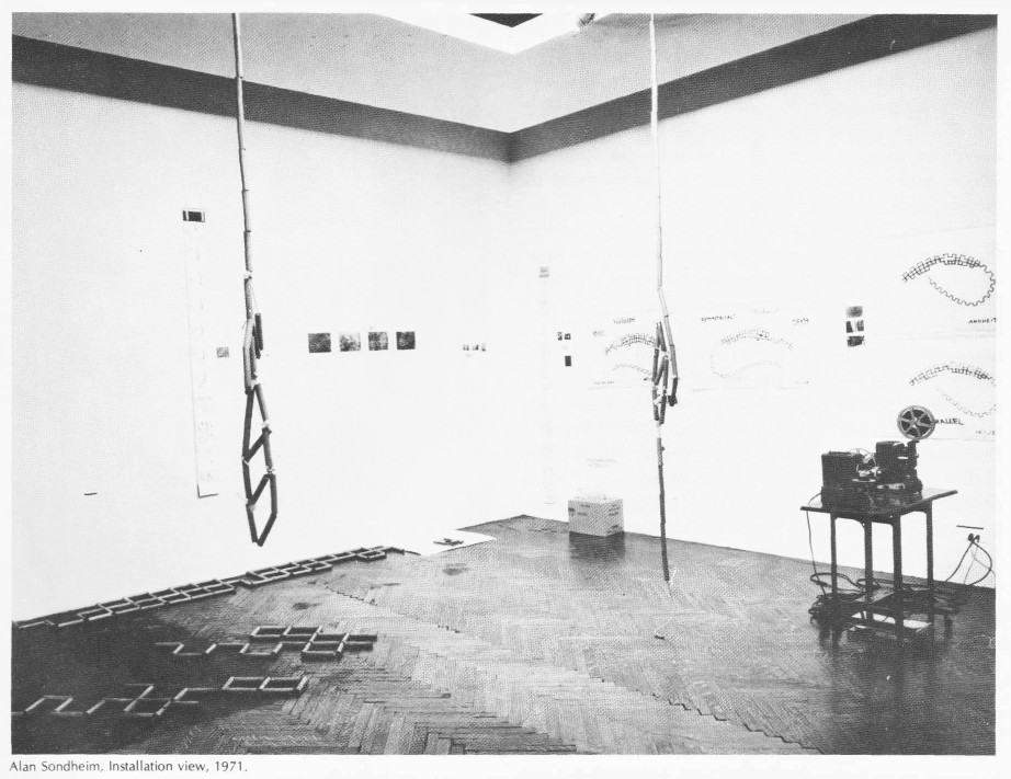 Sondheim installation, Bykert Gallery 1971